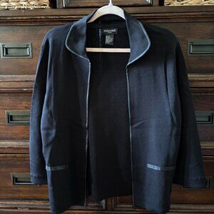 Vintage Due per Due back knit sweater blazer in size L
